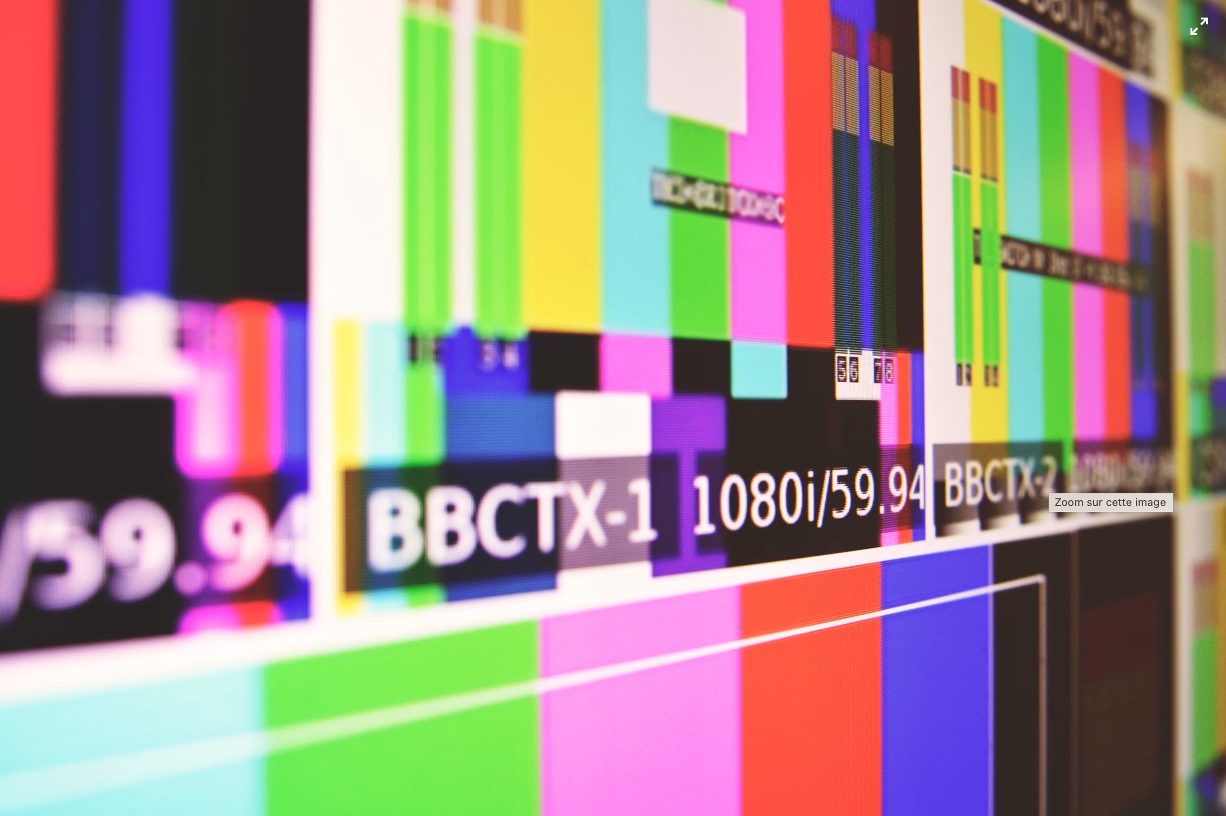 Ecran de télévision à Paris