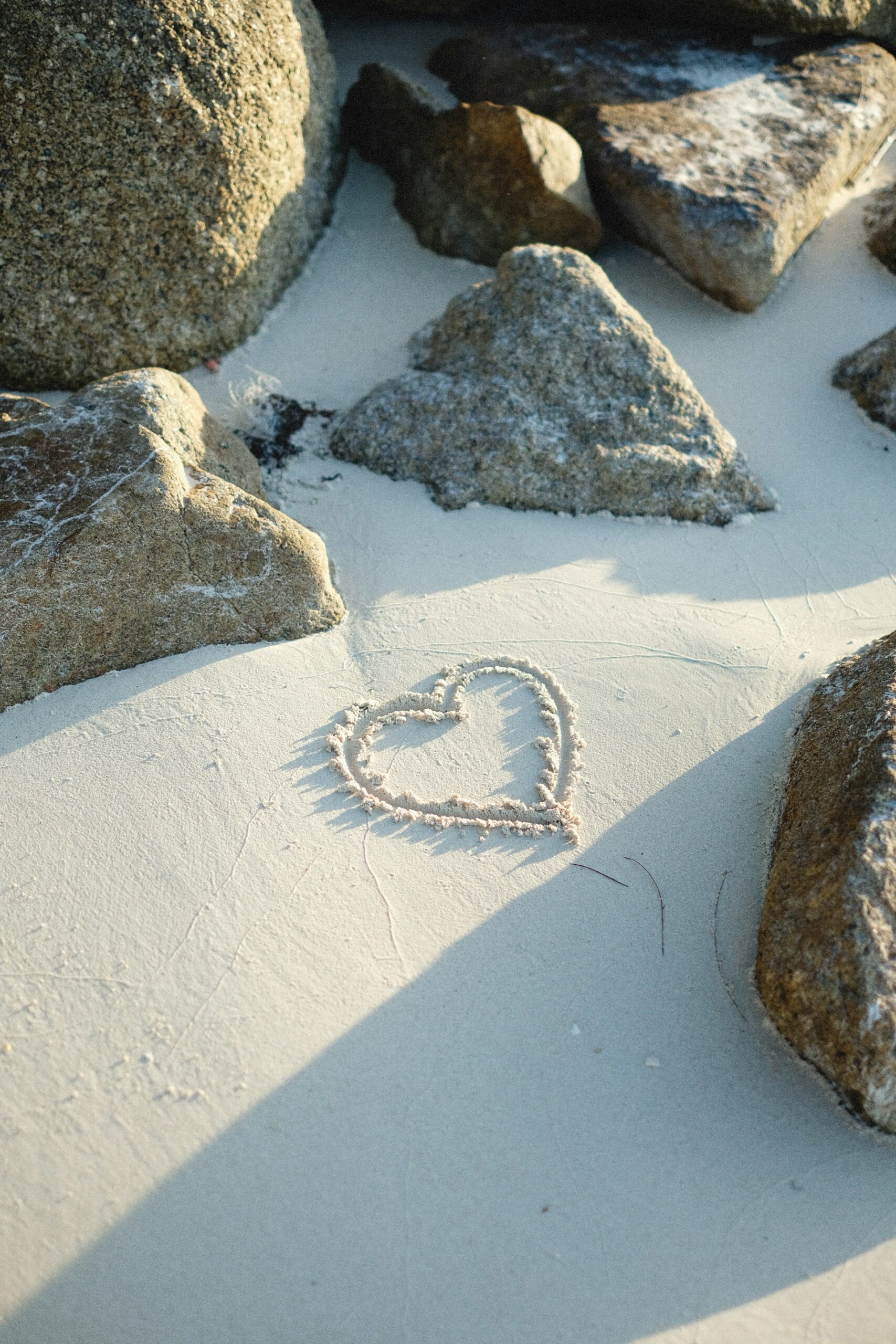 Coeur sur la plage de La Baule lors d'un épreuve Koh-Bride