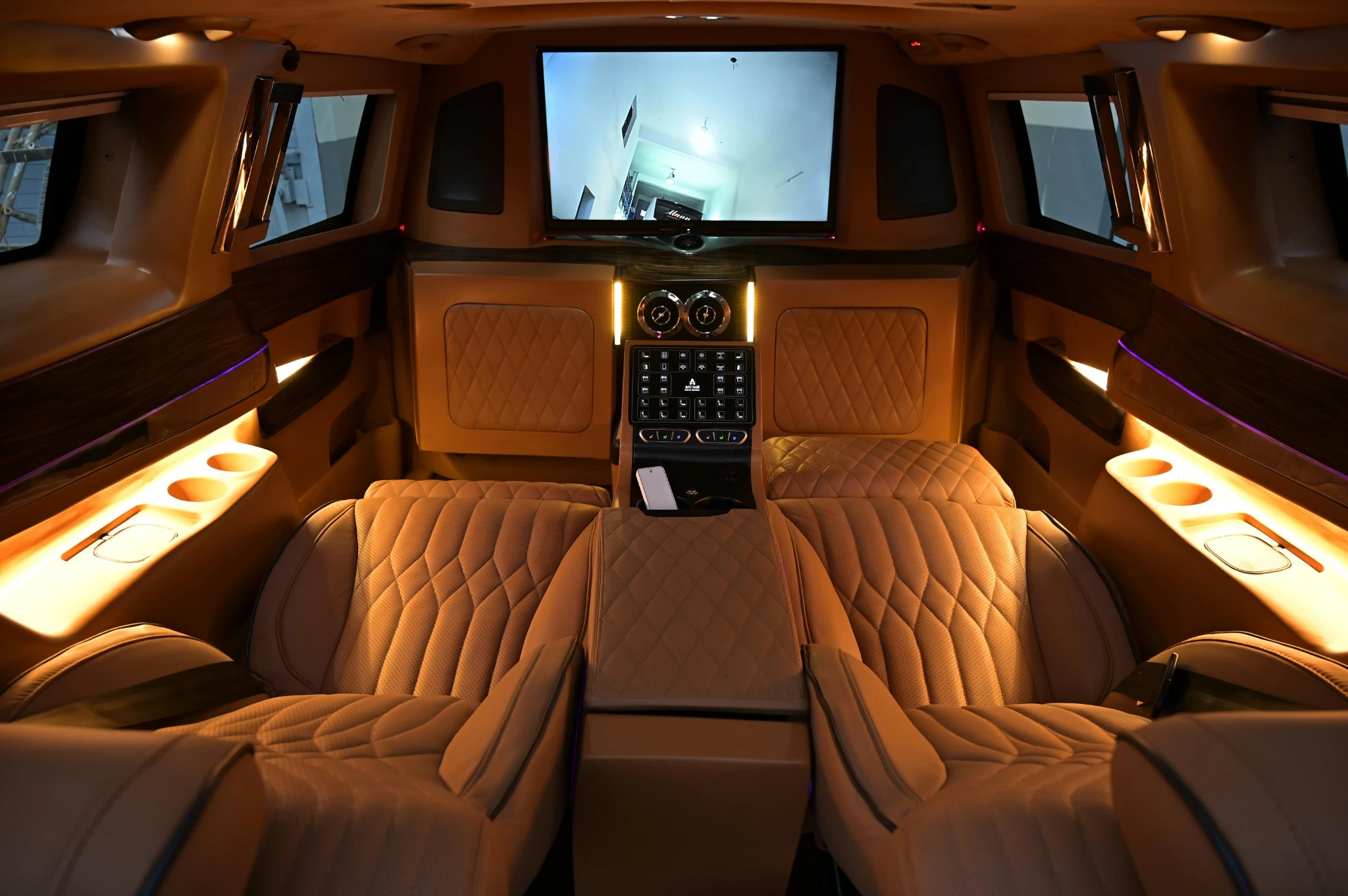 Intérieur luxueux d’une limousine à Rouen