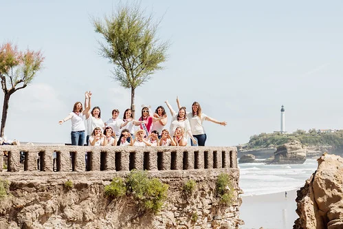 Groupe de filles en EVJF