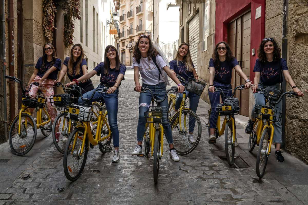 balade a velo evjf barcelone